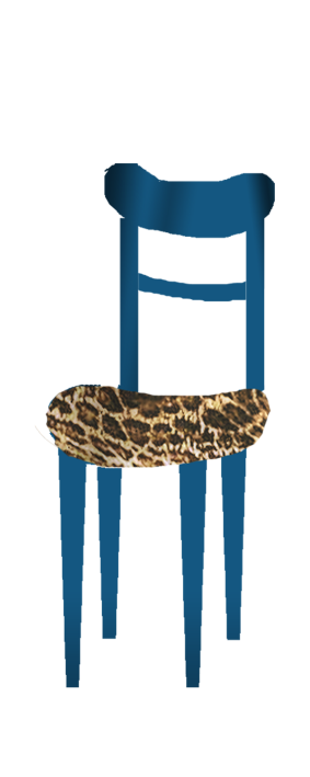 Krzesło niebieskie